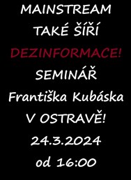 SEMINÁŘ: Dezinformace v mainstreamu v Ostravě