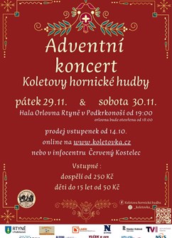 Adventní koncert Koletovy hornické hudby 2024