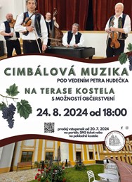 Cimbálová muzika na terase kostela