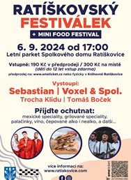 Ratíškovský festiválek + mini food festival 2024