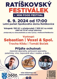 Ratíškovský festiválek + mini food festival 2024