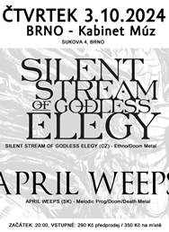 Silent Stream Of Godless Elegy + April Weeps, BRNO, Kabinet Múz