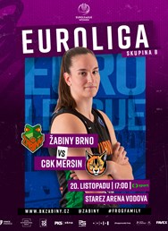 Euroliga: Žabiny Brno - CBK Mersin