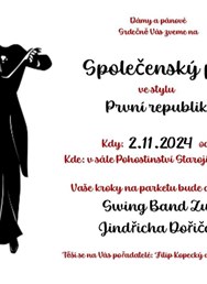 Společenský ples ve stylu První republiky