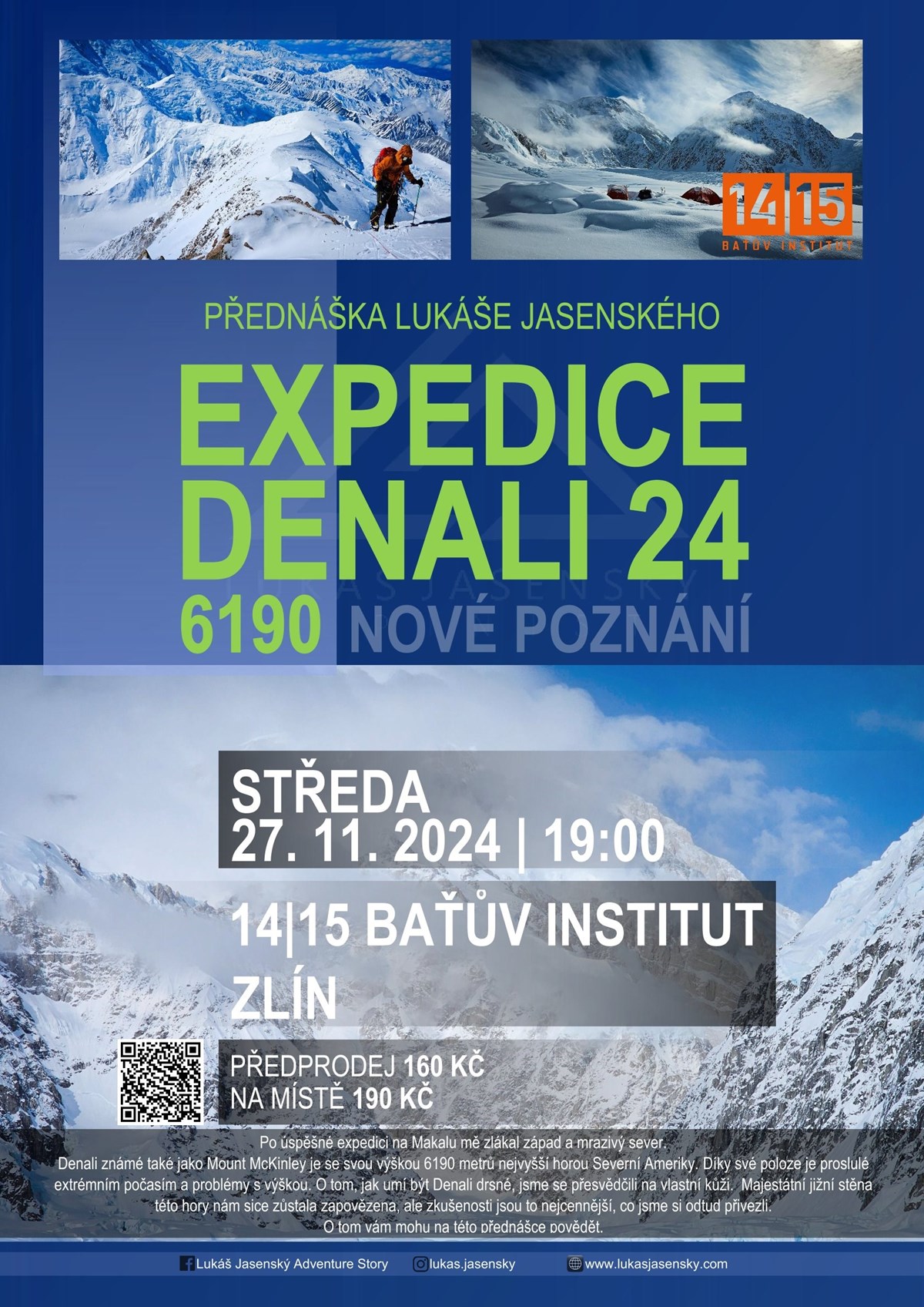 Lukáš Jasenský - expedice Denali Aljaška 2024 (Zlín)