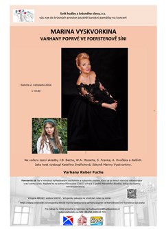 MARINA VYSKVORKINA - varhany poprvé ve Foersterově síni