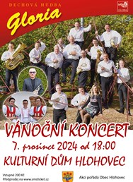 Vánoční koncert Dechová hudba Gloria