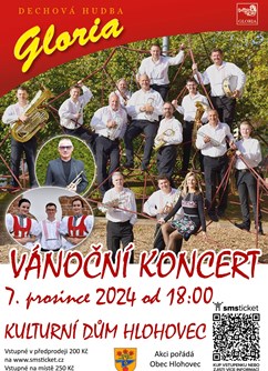 Vánoční koncert Dechová hudba Gloria