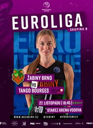 Euroliga: Žabiny Brno - Tango Bourges