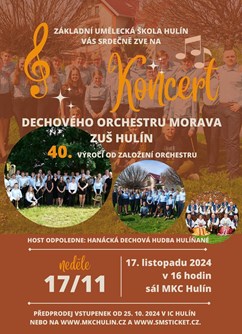 Koncert dechového orchestru Morava ZUŠ Hulín