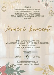 Vánoční koncert v Kaiserštejnském paláci