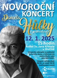 Novoroční koncert Daniela Hůlky s pianistou