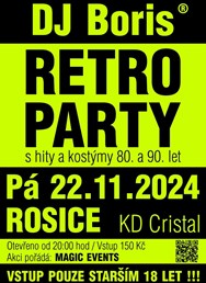 DJ Boris - Rosice - Retro párty (18+)