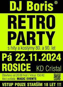 DJ Boris - Rosice - Retro párty (18+)