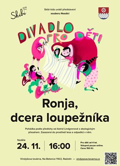 Divadlo pro děti - Ronja, dcera loupežníka