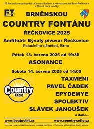 Brněnská Country fontána Řečkovice 2025