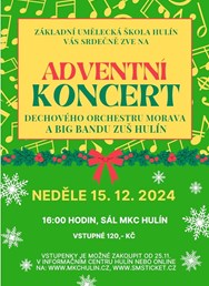 Adventní koncert DO Morava a Big Bandu ZUŠ Hulín