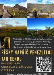 Pěšky napříč Venezuelou - Jan Rendl (Ostrava)