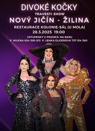 Travesti show Divoké kočky v Novém Jičíně