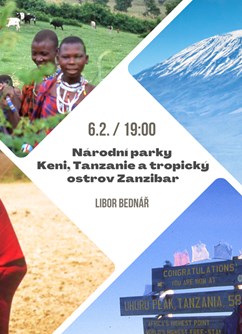 Národní parky Keni a Tanzanie, tropický ostrov Zanzibar