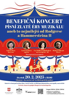 Benefiční koncert písní zlaté éry muzikálu