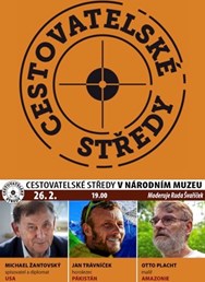 Cestovatelské středy v NM: Žantovský, Trávníček, Placht