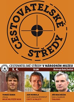 Cestovatelské středy v NM: Šebek, Homola, Macháček