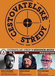 Cestovatelské středy v NM: Podzimek, Hodan, Jančárek