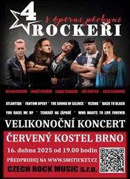 Velikonoční koncert 4 ROCKEŘI s operní pěvkyní 