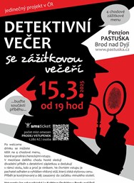 Detektivní večer se zážitkovou večeří