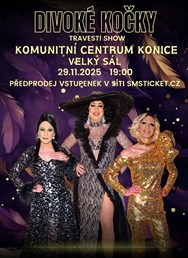 Travesti show Divoké kočky v Konici u Prostějova