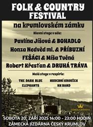 Folk a country festival na krumlovském zámku