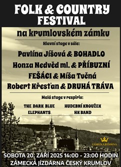 Folk a country festival na krumlovském zámku