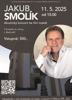 Akustický koncert Jakub Smolík v kostele sv. Anny 