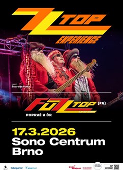 ZZ Top Experience – Fuzz Top (FR), support: Škaredá holka ZZ Top Experience – Fuzz Top (FR), support: Škaredá holka