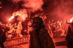 Krampus Fire Show Brno - Vinohrady