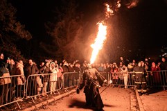 Krampus Fire Show Brno - Vinohrady