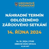 14. setkání Hrdinů podnikání - NOVÝ TERMÍN